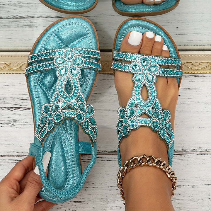 Orthopädische Freizeit Sandalen für Damen im Boho-Design, mit hohem Tragekomfort & Fußstütze.