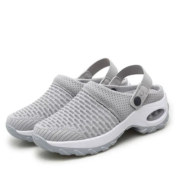 Damen Orthopädische Clogs mit Luftpolster-Dämpfung und rutschfester Sohle für Komfort den ganzen Tag.