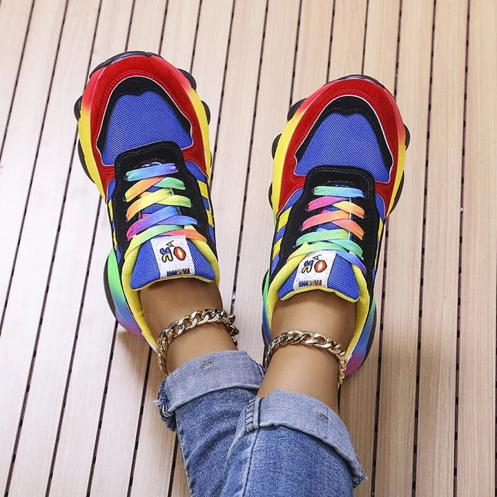 Damen Orthopädische Dämpfende Sneakers Zoë in sportlichem Design für Komfort und Fussgesundheit.