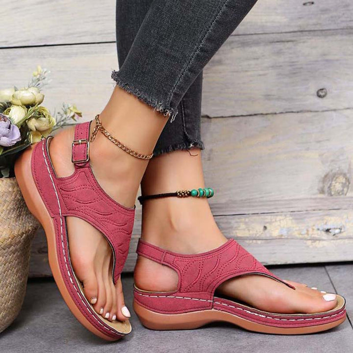 Moderne Damen Orthopädische Sandalen mit integrierter Fußgewölbestütze, bequeme Flip-Flops für den Sommer.