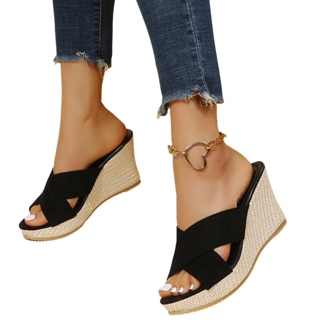 Damen orthopädische Keilabsatz-Sandalen für maximalen Komfort und Fußstütze im Sommer.