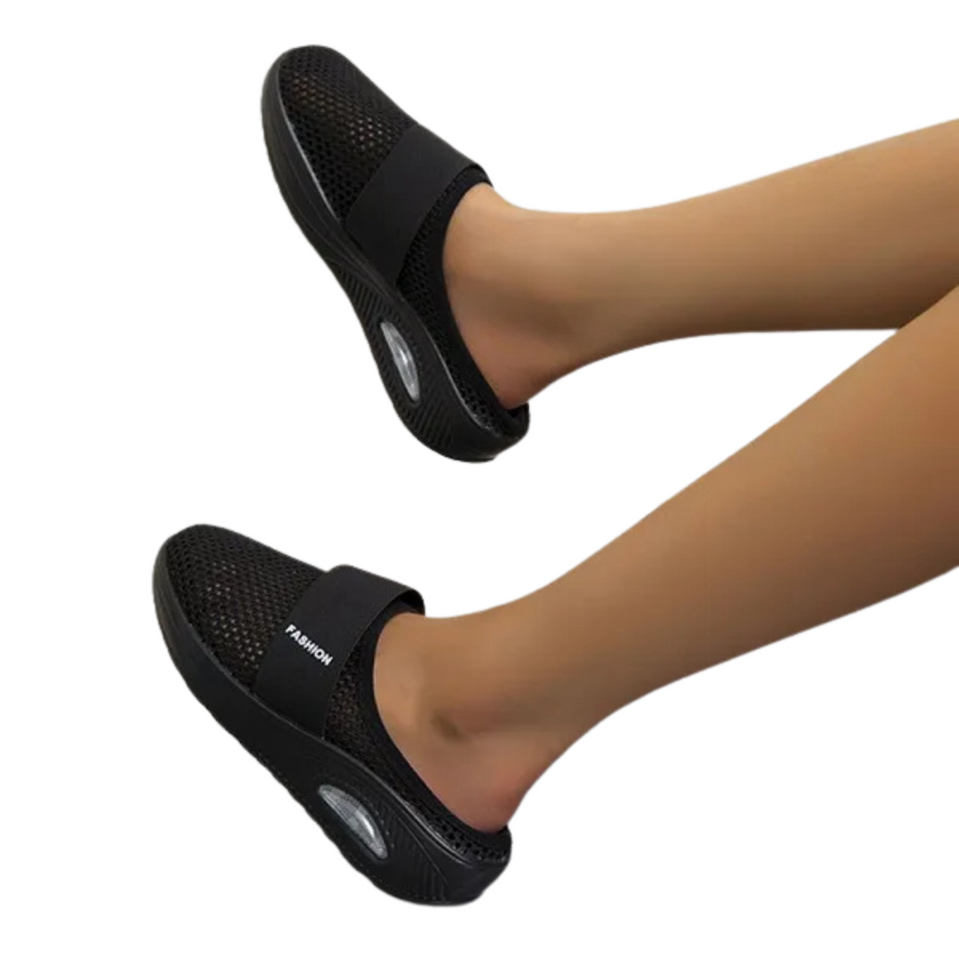 Damen Orthopädische Keilsandalen mit stoßdämpfendem Fußbett für optimalen Komfort und Halt im Sommer.