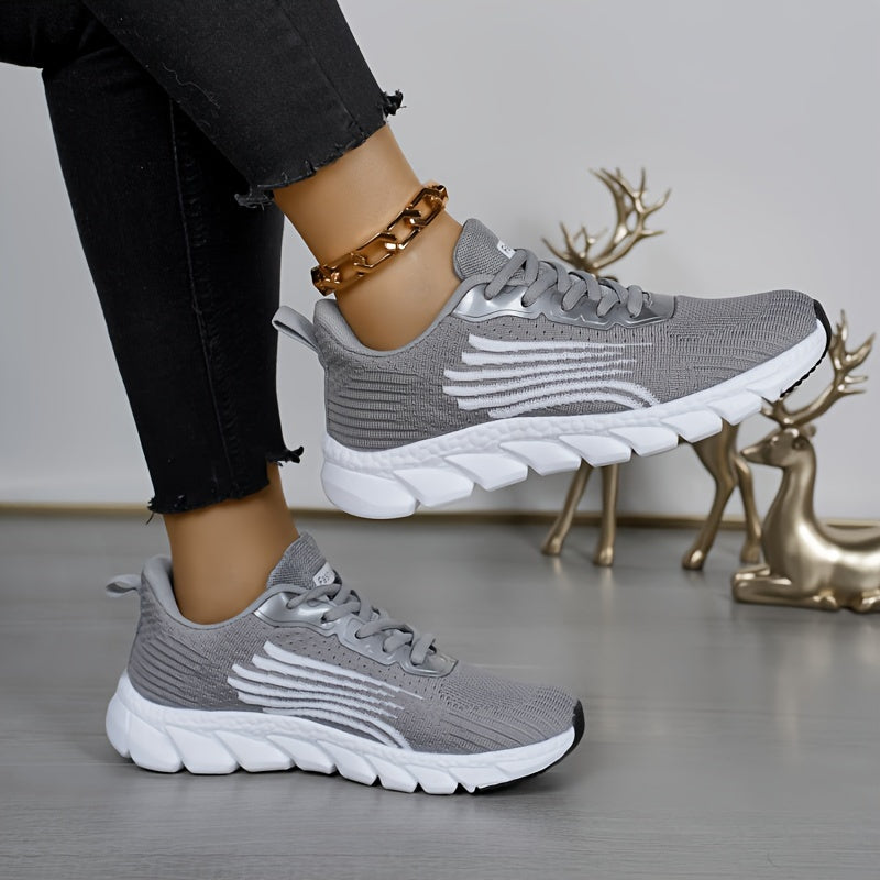 Rückansicht federleichter Damen Sportschuhe, orthopädisch, für Stabilität & Halt bei jedem Schritt.