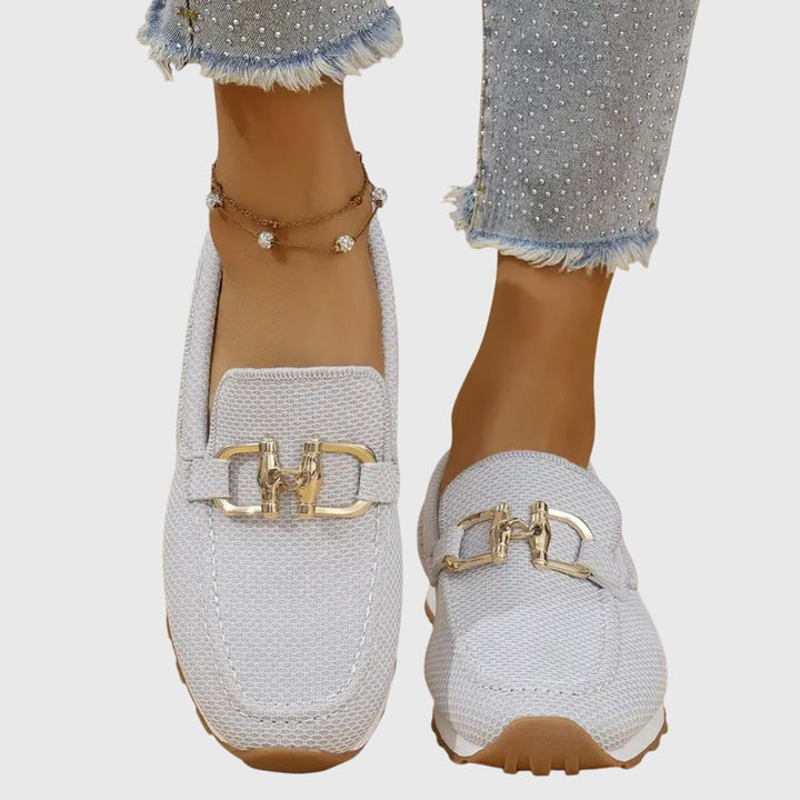 Bequeme Damen Orthopädische Loafer-Sneaker mit rutschfester Sohle. Perfekte Komfortschuhe für Freizeit & Alltag.