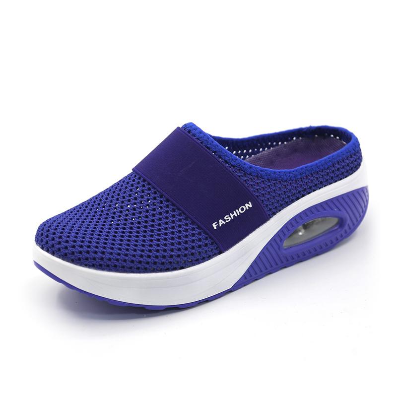 Bequeme Damen Gehschuhe mit Luftkissen und rutschfester Sohle, ideal für unbeschwertes Gehen.