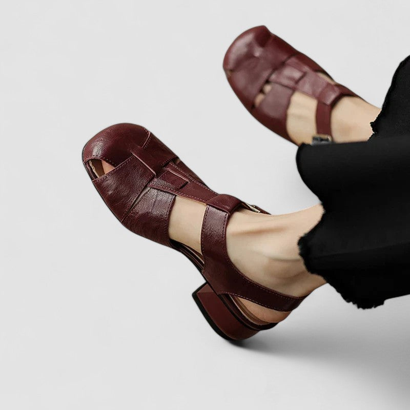 Komfortable Mary Jane Schuhe für Damen. Orthopädische Frühlings-/Sommerschuhe in Schwarz CL-0680.