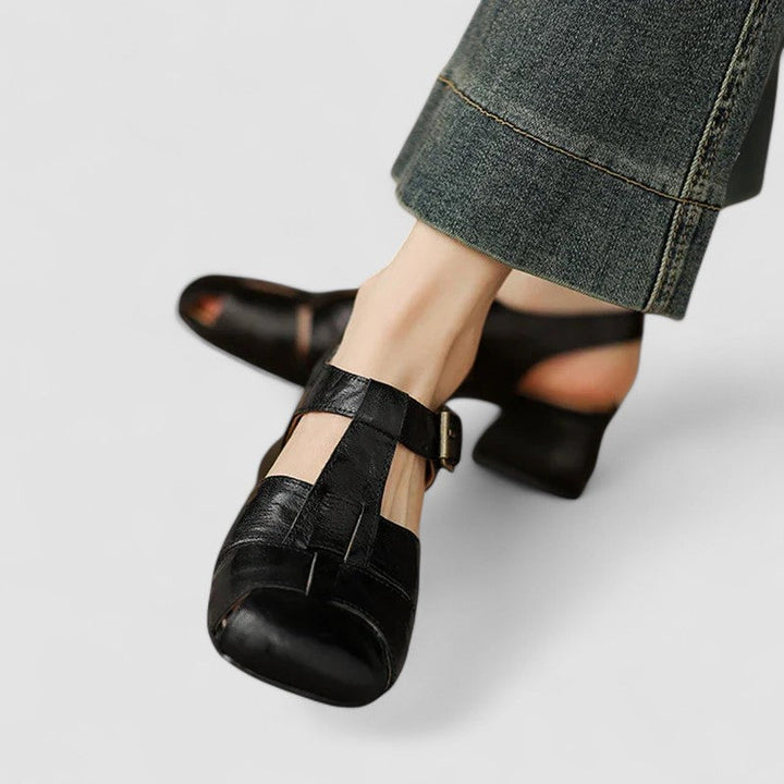 Stilvolle & bequeme Mary Jane Damenschuhe. Orthopädischer Komfort für den ganzen Tag. CL-0680.