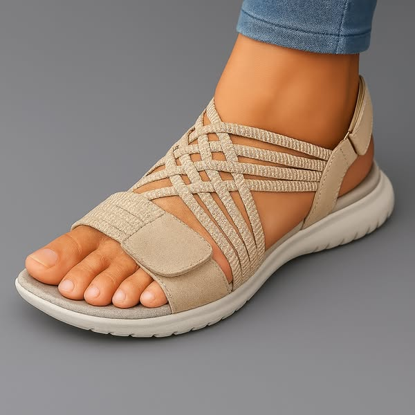 Orthopädische Damensandalen für optimalen Fußkomfort. Leicht, bequem, ideal für lange Sommertage.