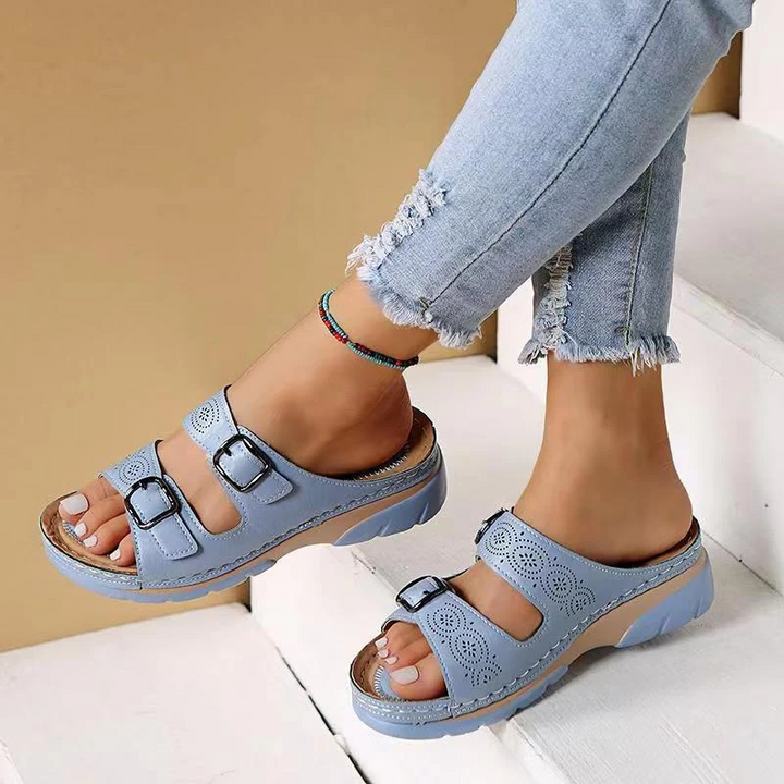 Elegante Damen Sandalen für breite oder schmale Füße, Bequemschuhe für Sommer und Spaziergänge.