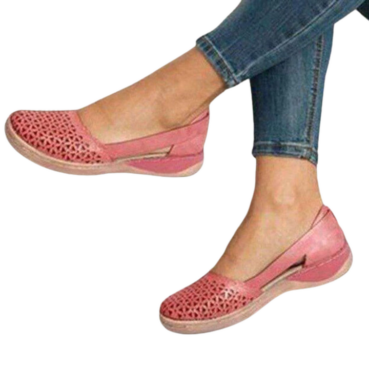 Damen orthopädische Sandalen mit 3-Bogen-Fußbett für Haltungskorrektur und Komfort.