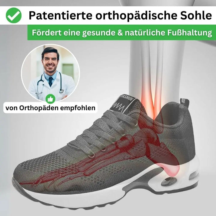 Stylische Damen Orthopädische Schuhe, ideal als Gehschuhe. Rutschfest & komfortabel.