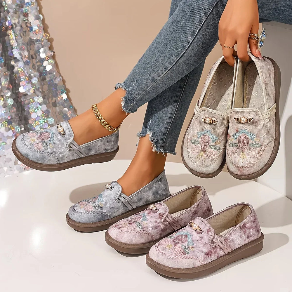 Bequeme Damen Orthopädische Slipper mit Fußbett, ideal für langanhaltenden Komfort und Unterstützung.