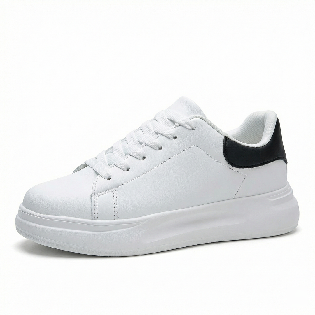 Bequeme Damen Sneaker in Weiß, orthopädisch und stilvoll, ideal als Alltagsschuhe für Fußgesundheit.