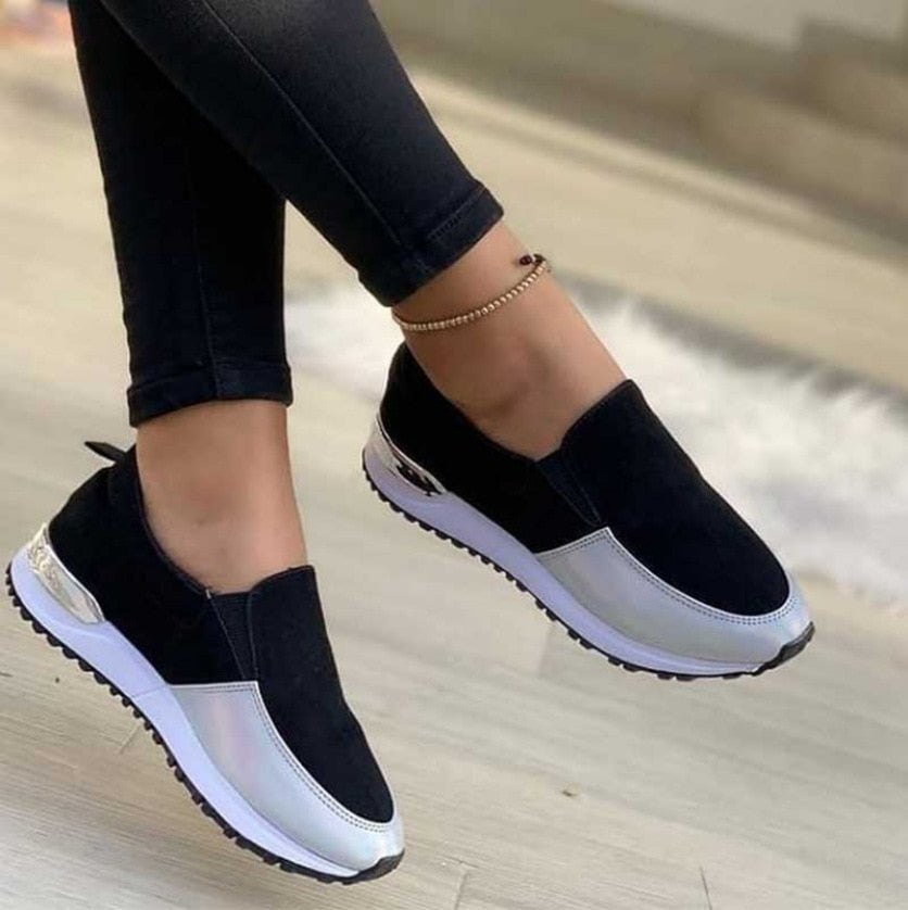 Damen orthopädische Sneaker mit 4 cm Plateau, bequem & stilvoll für den Alltag. Optimaler Komfort.