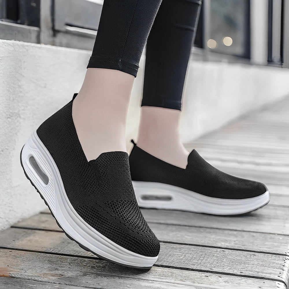 Orthopädische Damen-Sneakers, stoßdämpfend, mit weichem Futter, perfekt für Gehen & Freizeit.