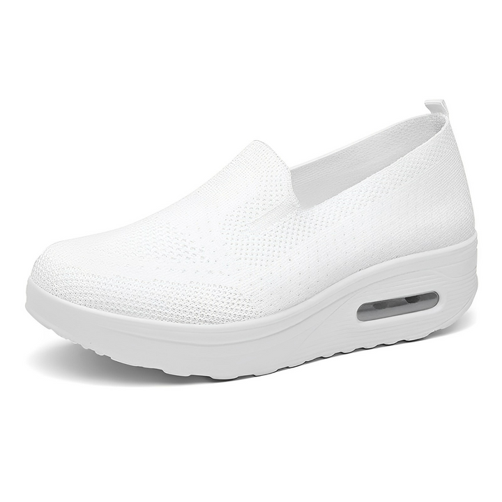 Stoßdämpfende Orthopädische Damen-Sneakers mit rutschfester Sohle für sicheres Gehen.