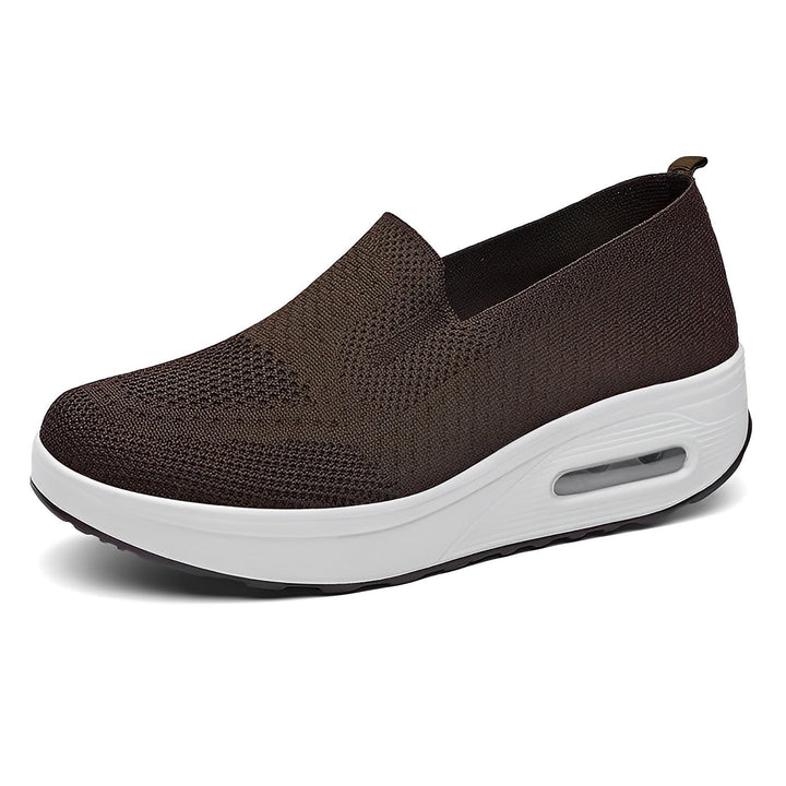 Stylische orthopädische Damen-Sneakers, atmungsaktive Alltagsschuhe für gesunde Füße.