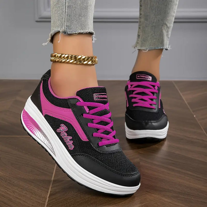 Bequeme Damen Walking Sneakers mit Air-Cushion für optimale Dämpfung und Entlastung im Alltag.