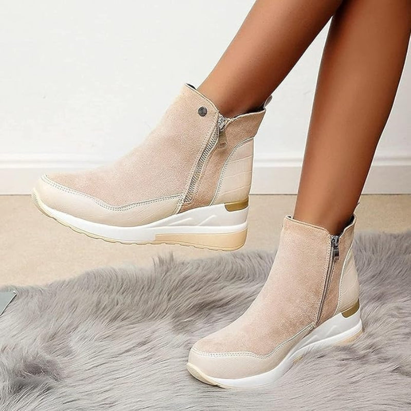 Stilvolle Damen Orthopädische Stiefeletten, ideal für Komfort & Unterstützung im Herbst.