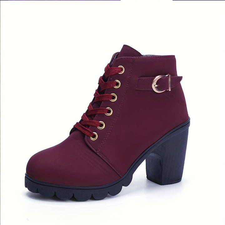 Stylische Damen Stiefeletten mit orthopädischer Sohle, perfekt für Herbst-Winter Fashion.