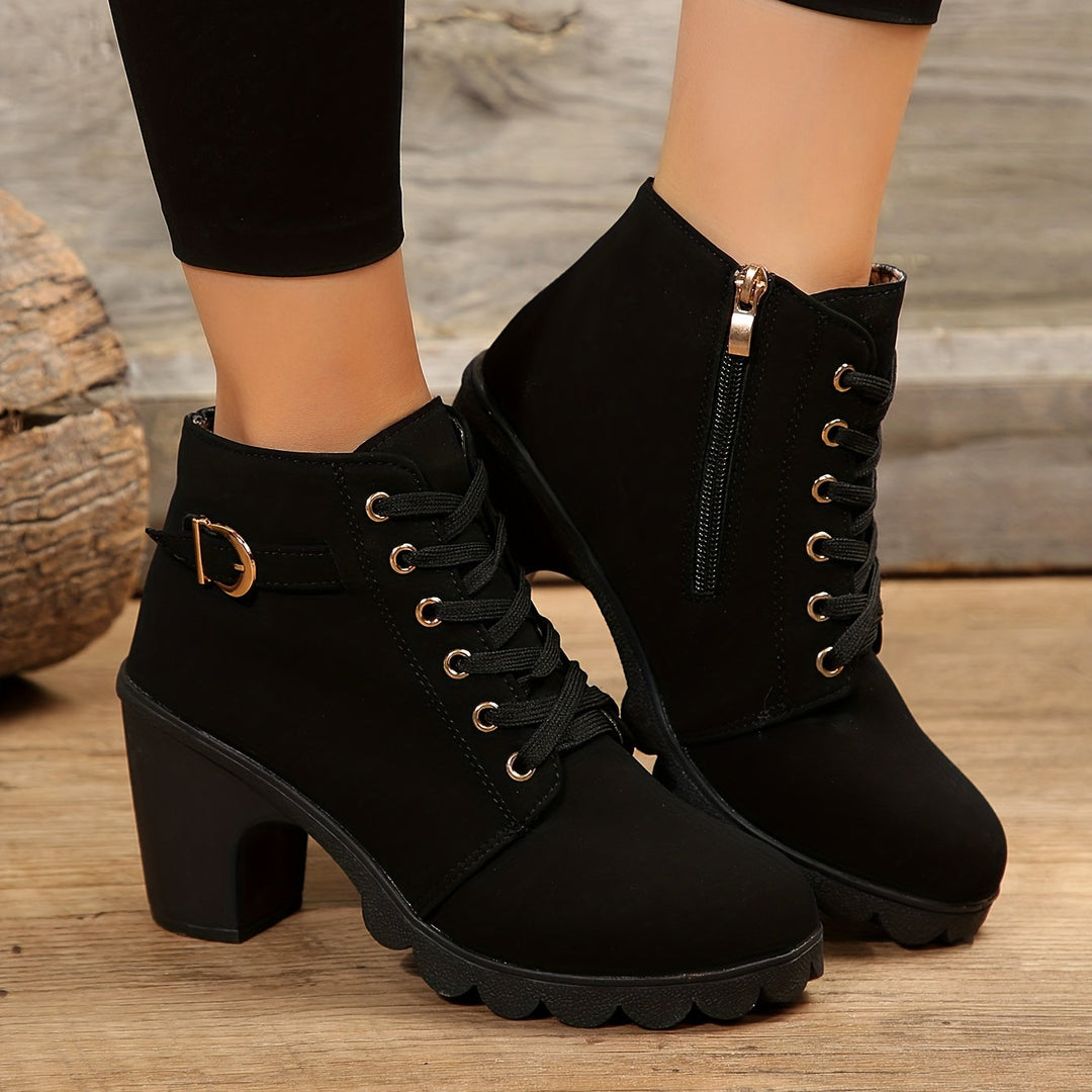 Warme orthopädische Damen Stiefeletten für Herbst & Winter. Bequem, stilvoll, bürotauglich.