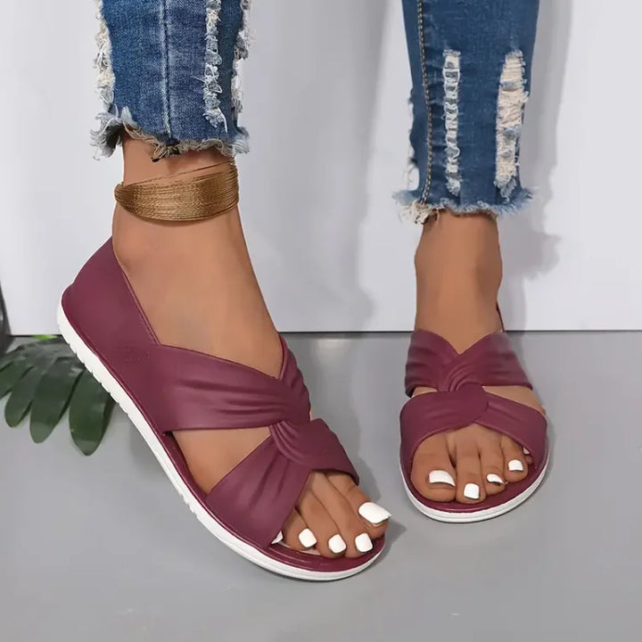 Orthopädische Damen Zehensandalen mit guter Fußgewölbestütze. Bequem & lindert Fuß- und Fersenschmerzen.