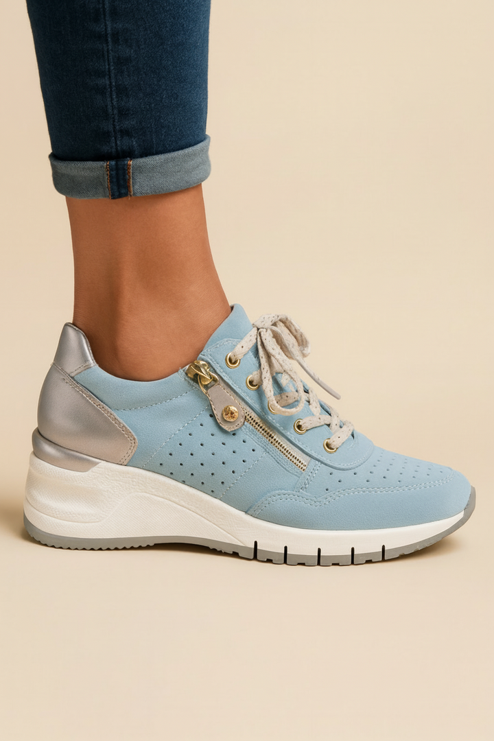 Hochwertiger Damen Komfortschuh "Jasmine", orthopädischer Gehschuh mit Dämpfung & stützendem Fußbett für Freizeit.