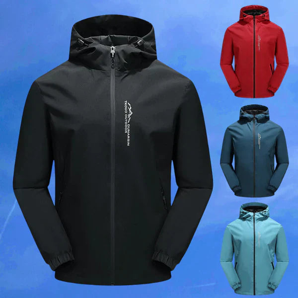 Damen Outdoor-Jacke mit Kapuze, wasserdicht & winddicht, ideal für Wandern & Freizeit bei jedem Wetter.
