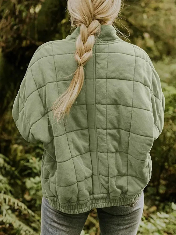 Modische Damenjacke Eliza, gefüttert, oversized Schnitt, bietet Wärme & Komfort den ganzen Tag.