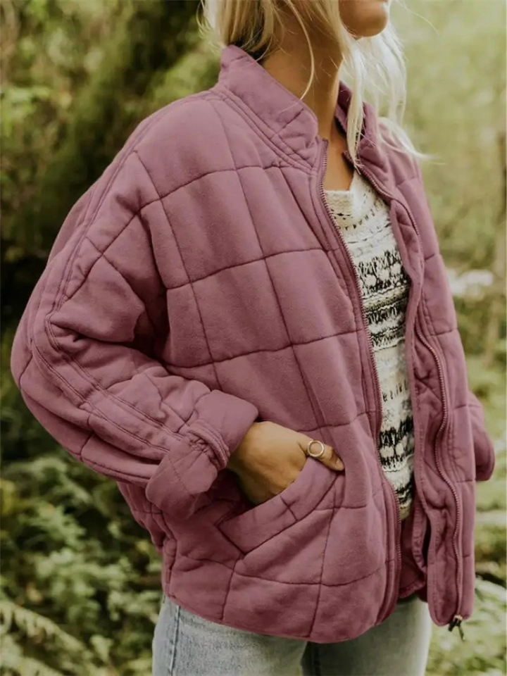 Gefütterte Damen Übergangsjacke Eliza, oversized für modernen Look & maximalen Komfort.