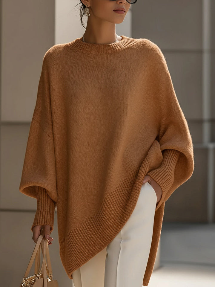 Stilvoller Damen Oversized Pullover, weich, gemütlich und bequem für Freizeit & Casual Looks.