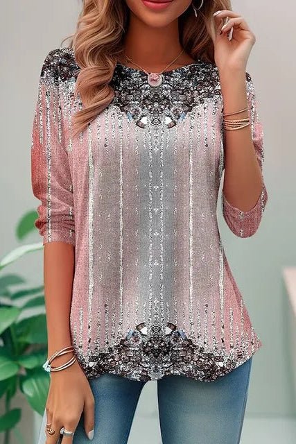 Stylishes Pailletten-Top "Amelia" mit glitzerndem Design für Damen-Abendmode, komfortabel und elegant zugleich.