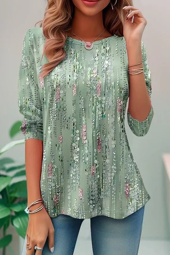 Zeitloses Loose Fit Damen Pailletten-Top, weit geschnitten und vielseitig kombinierbar für festliche Looks.