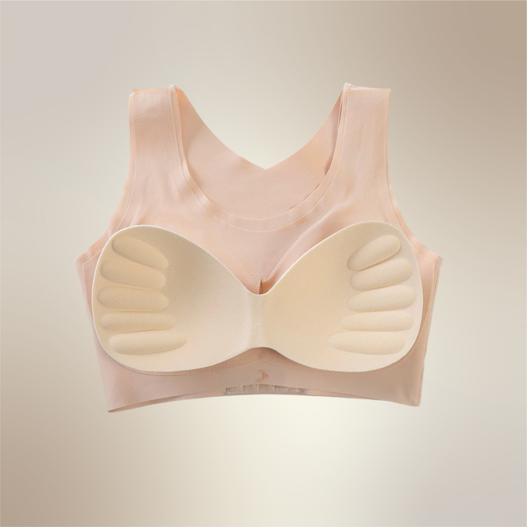 Atmungsaktiver Damen Push-up BH für den Alltag, mit Vorderverschluss und sanfter Haltungsstütze.