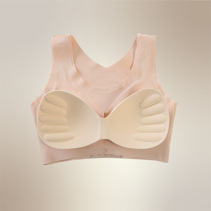 Atmungsaktiver Damen Push-up BH für den Alltag, mit Vorderverschluss und sanfter Haltungsstütze.