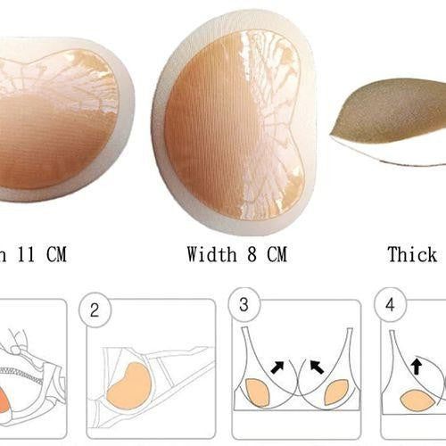 Komfortable Push-Up Bikini-Einlagen für Damen, leicht & schnell trocknend, verbessern die Silhouette.