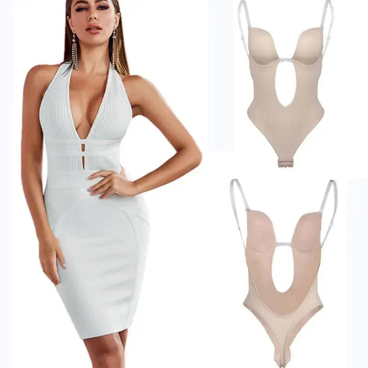 Eleganter Damen Body Shaper BH, rückenfrei & figurformend, perfekt für besondere Anlässe und Brautkleider.