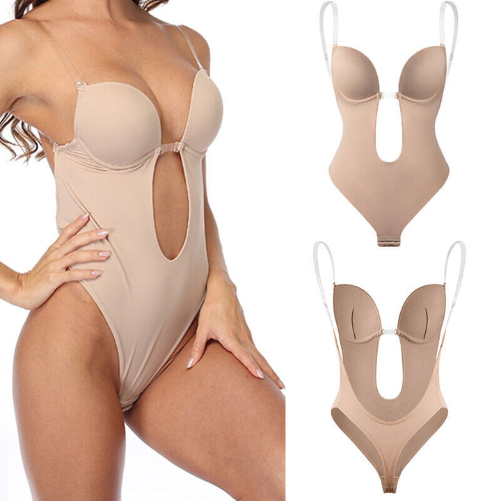 Vielseitiger rückenfreier Body Shaper BH für Damen, unsichtbar unter jedem Outfit, formt sanft und effektiv.