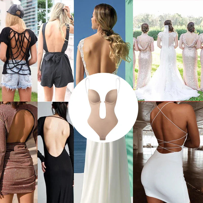 Bequemes rückenfreies Dessous für Damen: Shapewear BH für unsichtbaren Komfort und Halt ohne Bügel.
