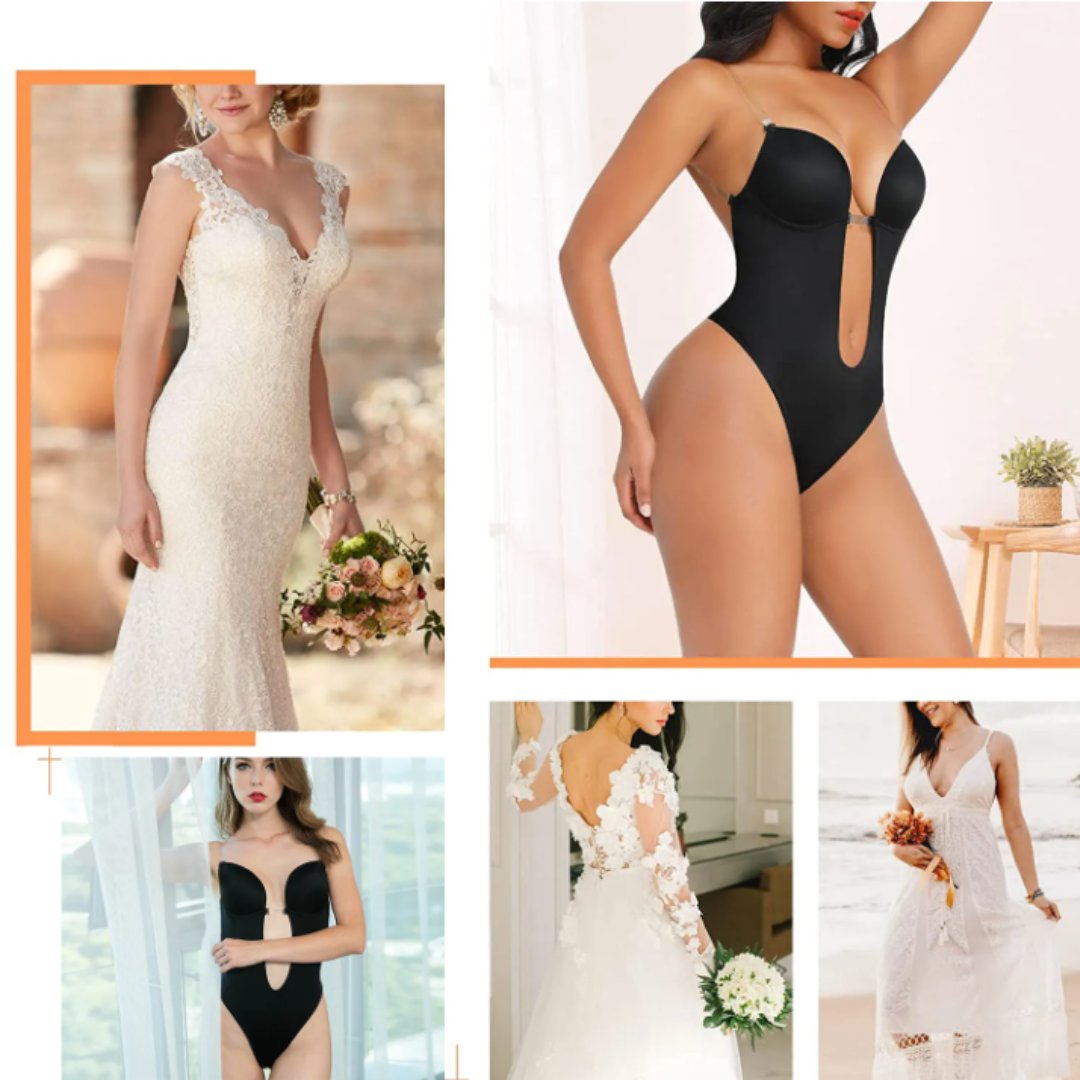 Rückenfreier Damen Shapewear BH für eine glatte Rückenpartie und unsichtbare Unterstützung unter Outfits.