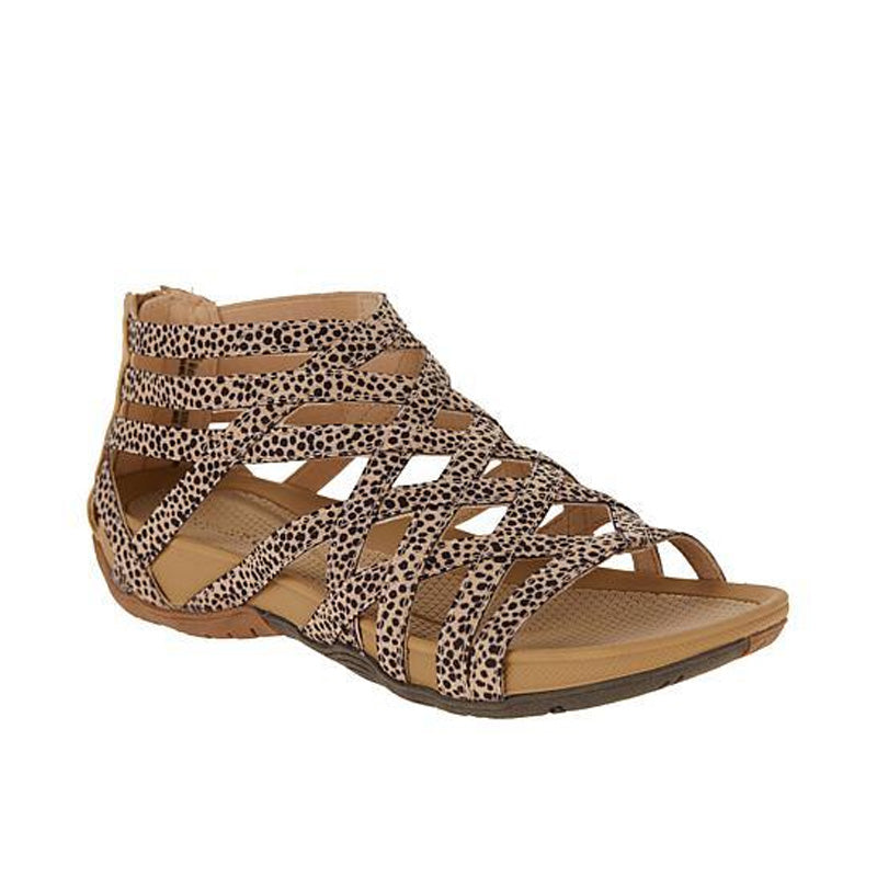 Schwarze Damen Römersandalen, müheloser Stil. Flache Sommersandalen, ideal als bequeme Freizeitschuhe.