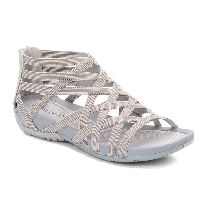 Weiße Damen Römersandalen für Komfort. Stilvolle flache Sommerschuhe, perfekt für Strand und Urlaub.