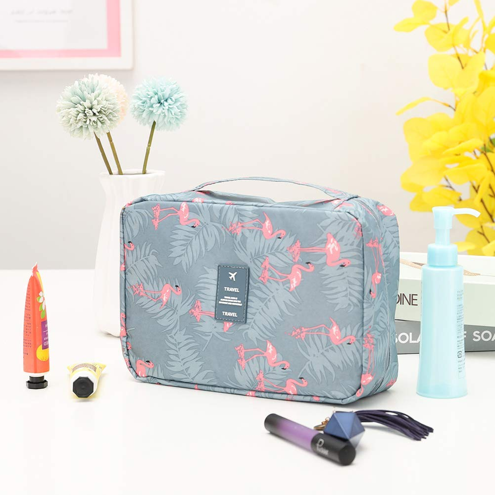 Großer Kulturbeutel für Damen, mit Haken, wasserdicht, für Reisekosmetik & Accessoires.