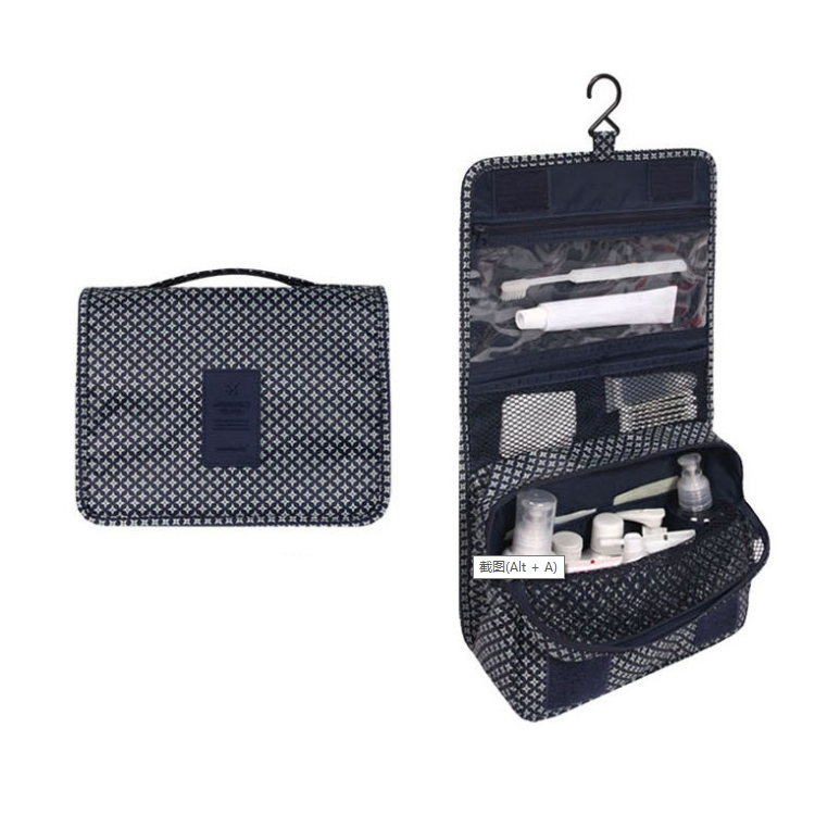 Strapazierfähige Reise Kosmetiktasche mit Haken, Polyester, ideal für Frauen.