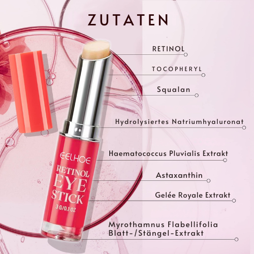 Damen Retinol Augenpflegestift, glättet feine Linien & Falten um die Augen. Für straffe & jugendliche Haut.