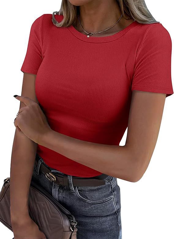 Stretchiges Damen Rippshirt, Langarm. Passt sich perfekt an die Körperform an.
