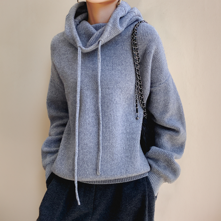 Langarm Damen Rollkragenpullover, stilvoll und warm für Herbstmode und Winterkleidung.