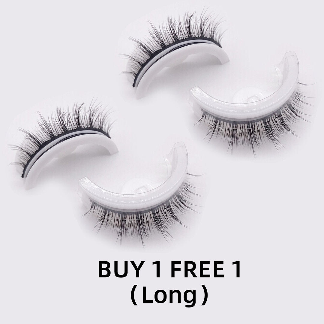 Natürliche selbstklebende Wimpern für Damen: Dicht, lang & kleberfrei für perfektes Augen-Make-up.