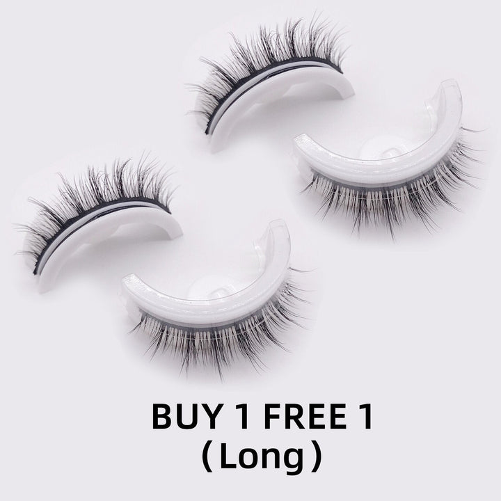 Natürliche selbstklebende Wimpern für Damen: Dicht, lang & kleberfrei für perfektes Augen-Make-up.