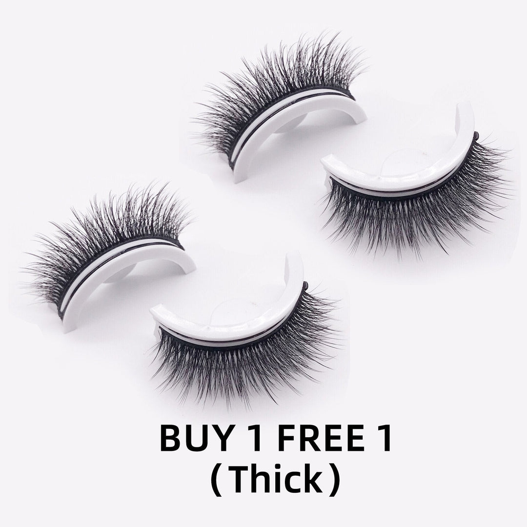 Wiederverwendbare selbstklebende Wimpern für einen natürlich-schönen Augenaufschlag, ohne Kleber.